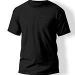 Baskısız Siyah T-Shirt 