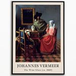 Johannes Vermeer "The Wine Glass"  1660 Poster