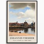 Johannes Vermeer "View of Delft " 1660 - 1661 Poster