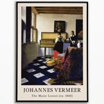 Johannes Vermeer "The Music Lesson " 1665 Poster