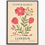 Flower Market London Poster 