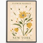 Flower Market New York Poster 